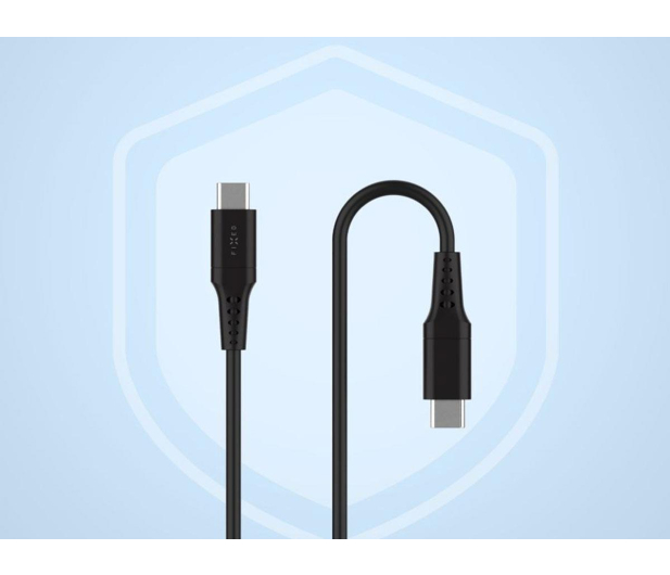 FIXED Liquid Silicone Cable USB-C - USB-C 0,3m 60W (czarny) - 1484707 - zdjęcie 2